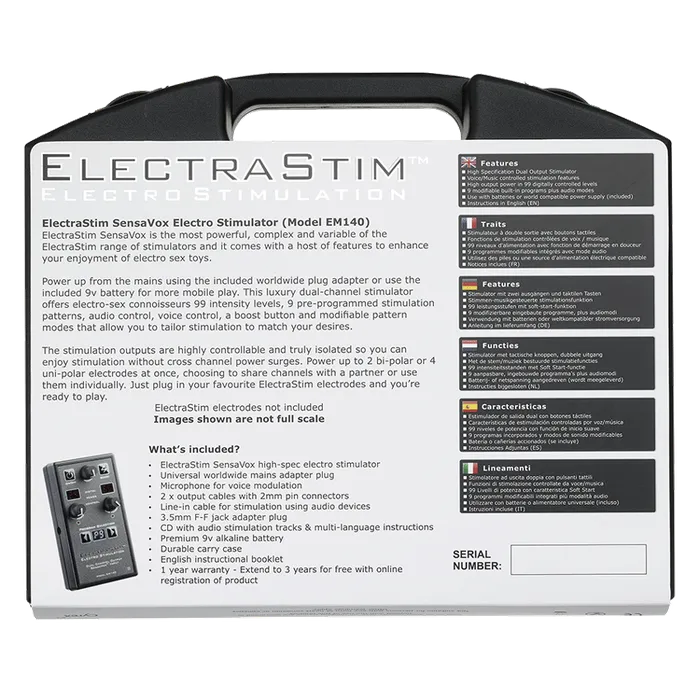 Cyrex ltd Vibrators ElectraStim Sensavox EM140