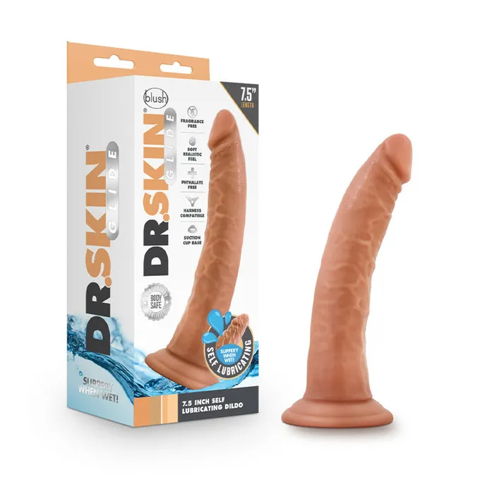 Dildos Blush DrSkin Glide Self Lube Dildo 75In Moc