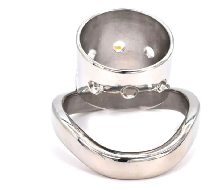 Dildos CHASTITY CAGE CO CC98 New stainless steel short chastity lock