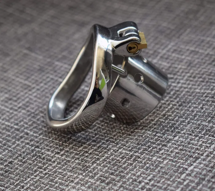 Dildos CHASTITY CAGE CO CC98 New stainless steel short chastity lock