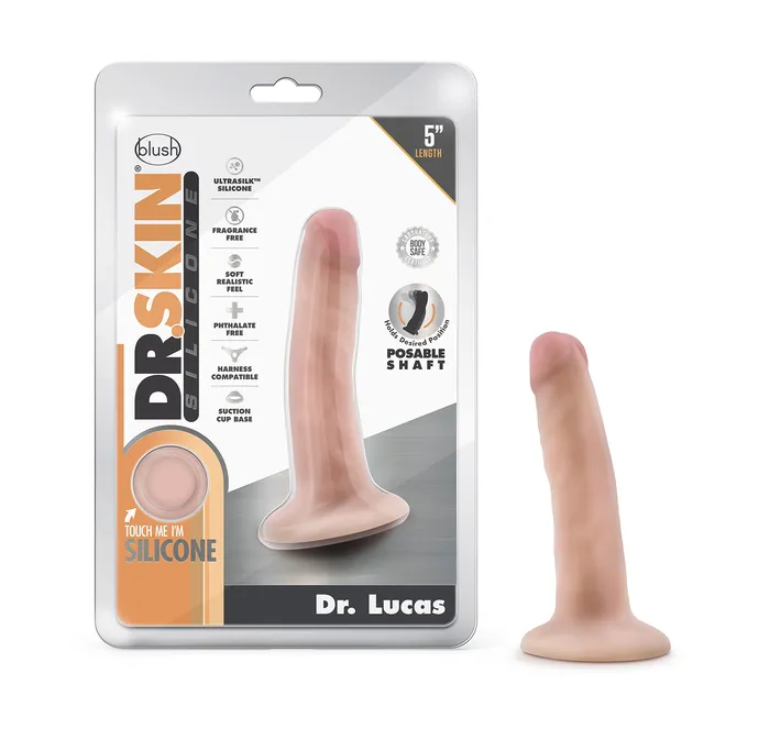Dildos Dr Skin Dr Lucas 5 In Dong W Suction Cup Vanilla Blush Novelties