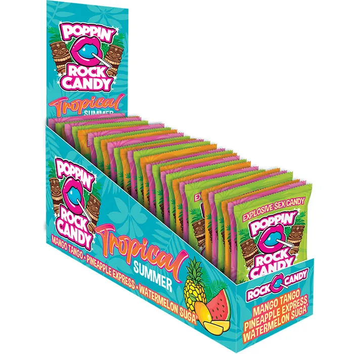 Dildos Poppin Rock Candy Tropical 36Pc Display Rock Candy