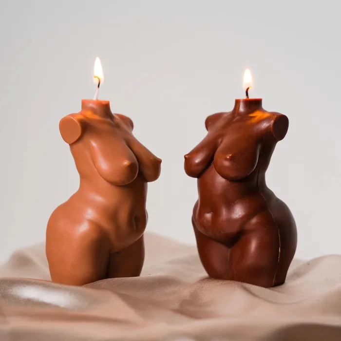 Drop Dead Candles Female Sex Toys Curvy Body Candles