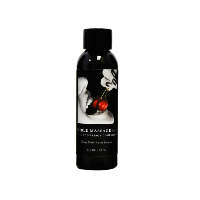 Earthly Body Eb Edible Massage Oil Cherry 2Oz Couples