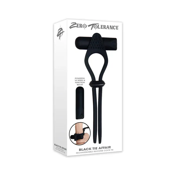 Evolved Novelties ZT Black Tie Affair Cock Tie Cockring Black Anal Evolved Novelties ZT Black Tie Affair Cock Tie Cockring Black Anal