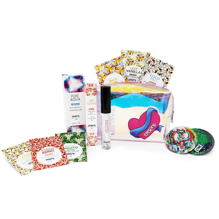 Exsens Escape Ultimate Pleasure Set For A Romantic Getaway Tsa Friendly All Natural Vegan Products Packed In Iridescent Zipper Bag 1 Assortment Pack EXSENS Anal Exsens Escape Ultimate Pleasure Set For A Romantic Getaway Tsa Friendly All Natural Vegan Products Packed In Iridescent Zipper Bag 1 Assortment Pack EXSENS Anal