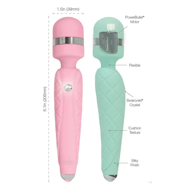 Female Sex Toys BMS Factory Pillow Talk CHEEKY Body Wand Massager with Swarovski Crystal