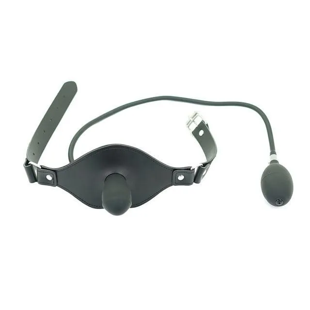 Female Sex Toys House of Dasein Gags Inflatable Mouth Expandable Dildo Gag Slave Bdsm Bondage Restraints