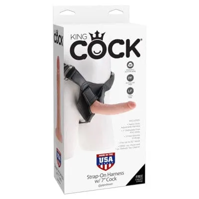 Female Sex Toys Landco King Cock Strapon Harness w7 inches Cock
