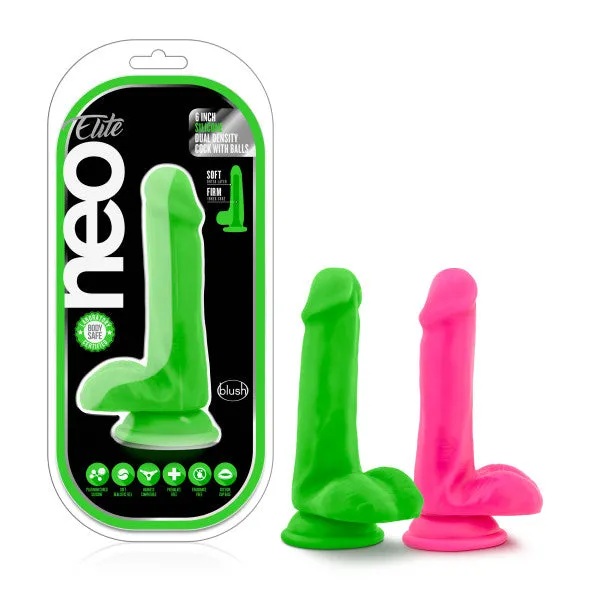 Female Sex Toys Neo Elite 6 Dual Density Silicone Dildo