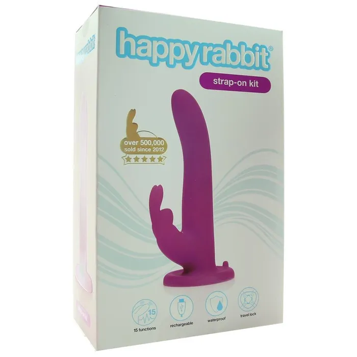 Female Sex Toys pink cherry LoveHoney Happy Rabbit StrapOn Kit
