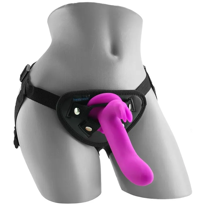 Female Sex Toys pink cherry LoveHoney Happy Rabbit StrapOn Kit