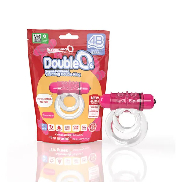 Female Sex Toys SCREAMING O Screaming O 4B DoubleO 6 Vibrating Double Cockring Strawberry Female Sex Toys SCREAMING O Screaming O 4B DoubleO 6 Vibrating Double Cockring Strawberry