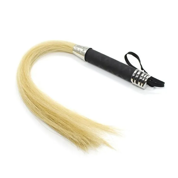 Genuine Horse Tail Fur Flogger CHASTITY CAGE CO Anal
