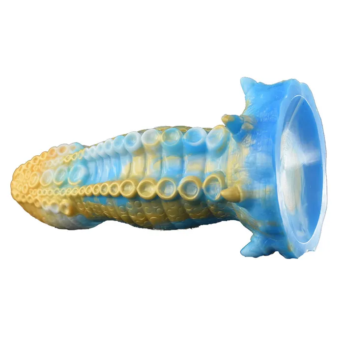 House of Dasein Fantasy Dildos Monster Fantasy Dildo Silicone Realistic Rainbow Colour Anal Plug Flexible Anal