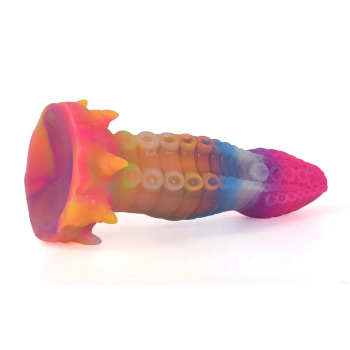 House of Dasein Fantasy Dildos Monster Fantasy Dildo Silicone Realistic Rainbow Colour Anal Plug Flexible Anal