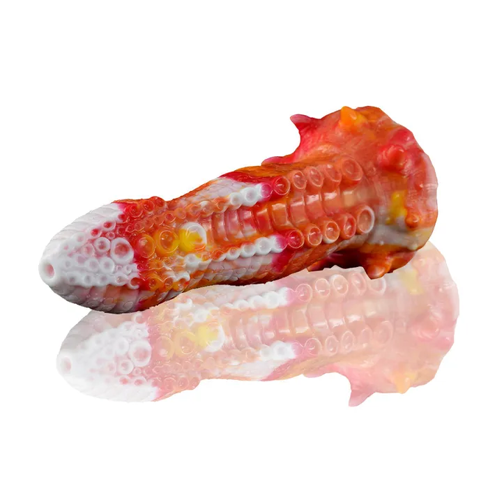 House of Dasein Fantasy Dildos Monster Fantasy Dildo Silicone Realistic Rainbow Colour Anal Plug Flexible Anal