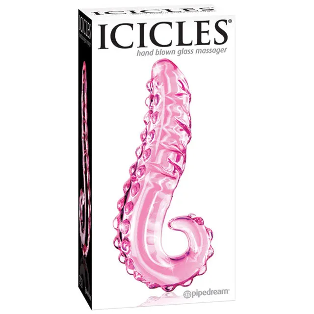 Icicles No 24 Curved Glass Mass Pnk Pipedream Dildos