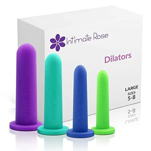 Intimate Rose Male Sex Toys Intimate Rose Large 4Pack Silicone Dilators For Women Men Sizes 58