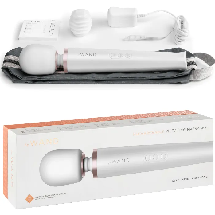 Le Wand Cordless Vibrating Massager White Le Wand Female Sex Toys