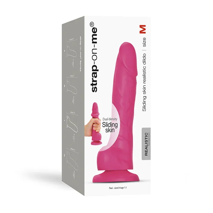 Lovely Planet USA Female Sex Toys StrapOnMe Slid Skin Real Dildo M Fush