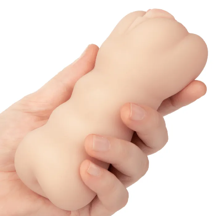 Male Sex Toys CalExotics Cheap Thrills The Three Way Pocket Pussy and Ass Vanilla