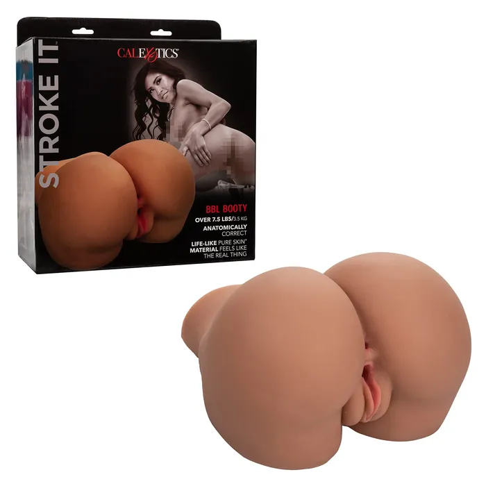 Male Sex Toys CalExotics Stroke It Bbl Booty Brown