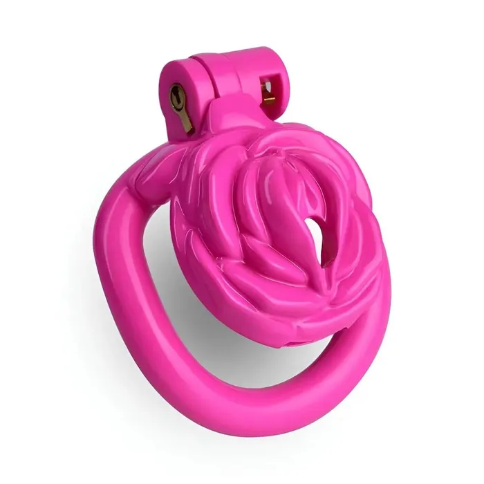Male Sex Toys CHASTITY CAGE CO 3D Small Sissy Rose Chastity Cage