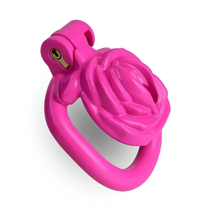 Male Sex Toys CHASTITY CAGE CO 3D Small Sissy Rose Chastity Cage