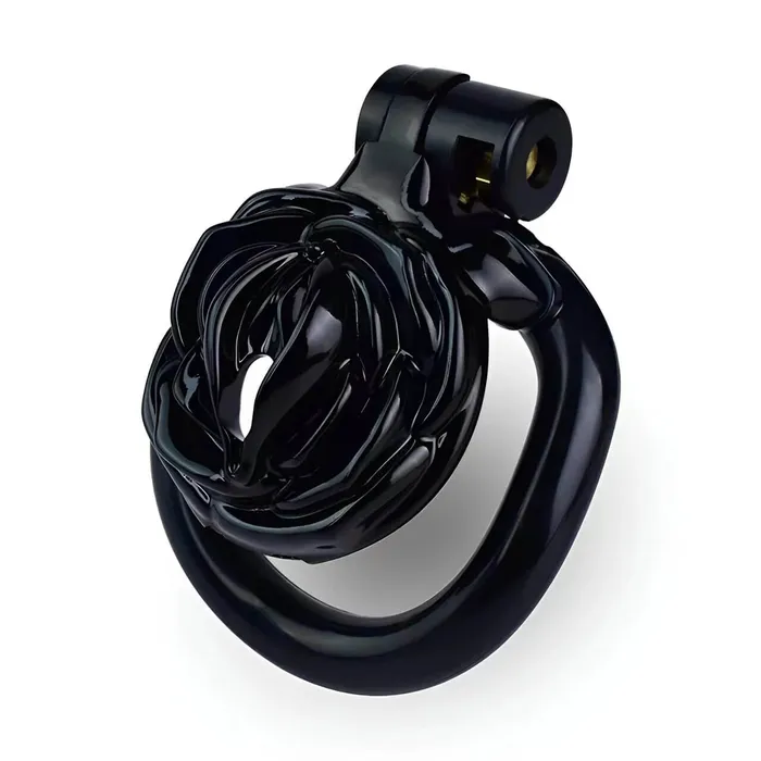 Male Sex Toys CHASTITY CAGE CO 3D Small Sissy Rose Chastity Cage