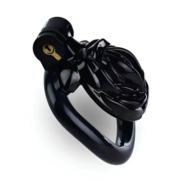 Male Sex Toys CHASTITY CAGE CO 3D Small Sissy Rose Chastity Cage