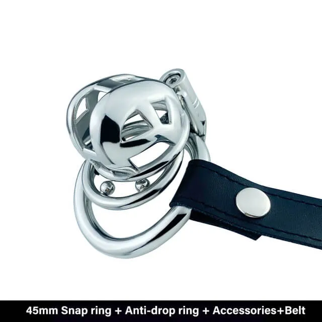 Male Sex Toys CHASTITY CAGE CO Permanent Micro Cobra Chastity Cage With Belt