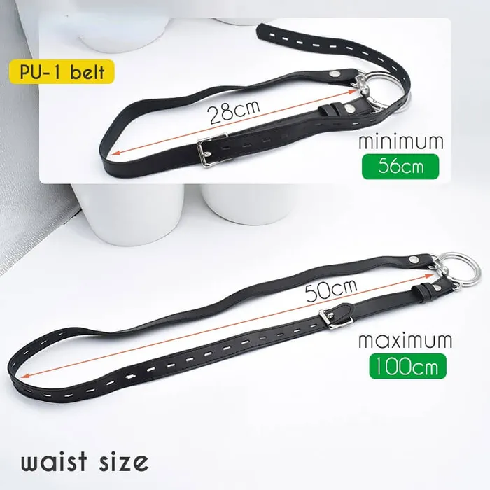 Male Sex Toys CHASTITY CAGE CO Permanent Micro Cobra Chastity Cage With Belt