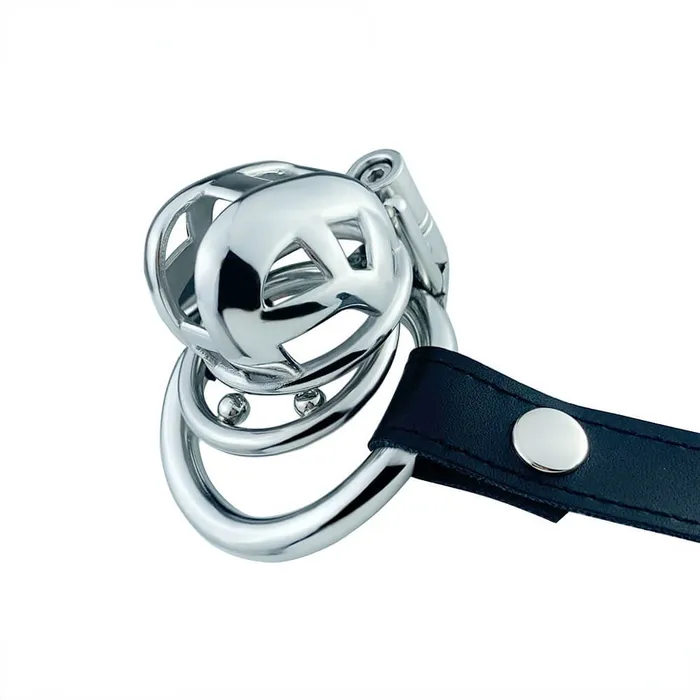 Male Sex Toys CHASTITY CAGE CO Permanent Micro Cobra Chastity Cage With Belt