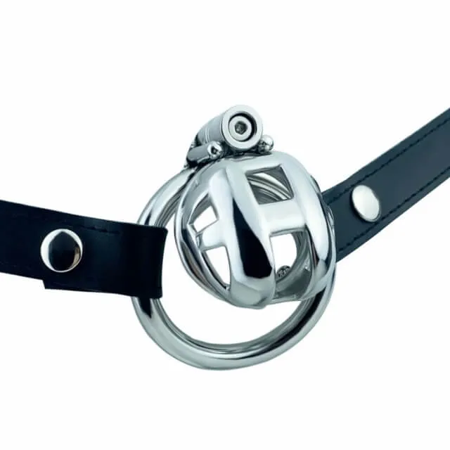 Male Sex Toys CHASTITY CAGE CO Permanent Micro Cobra Chastity Cage With Belt