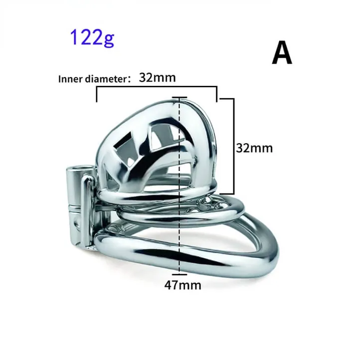 Male Sex Toys CHASTITY CAGE CO Permanent Micro Cobra Chastity Cage With Belt
