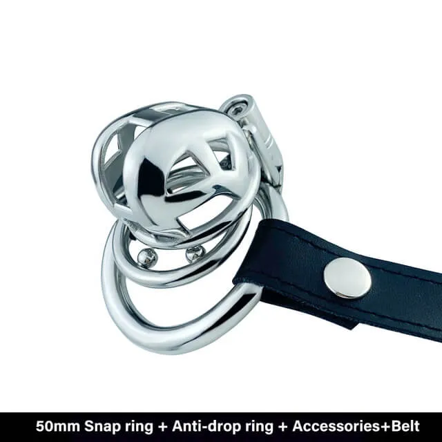 Male Sex Toys CHASTITY CAGE CO Permanent Micro Cobra Chastity Cage With Belt
