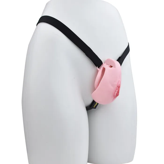 Male Sex Toys CHASTITY CAGE CO Pussy Chastity Cage With Wearable Butt Plug