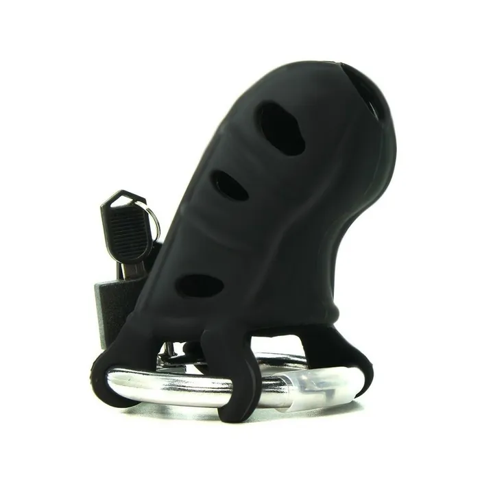 Male Sex Toys CHASTITY CAGE CO Truly Madly Kinky Silicone Cock Cage Adjustable