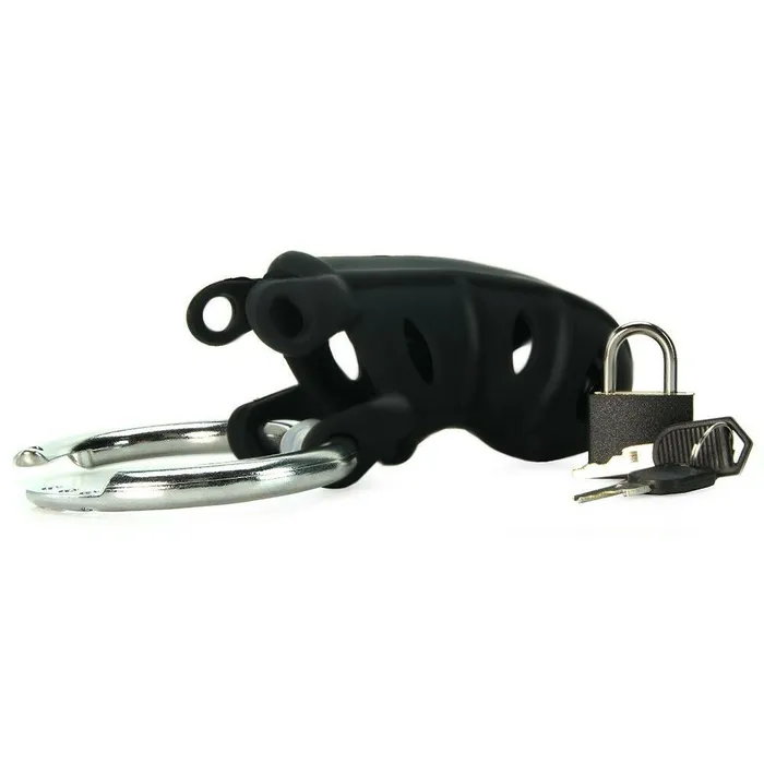 Male Sex Toys CHASTITY CAGE CO Truly Madly Kinky Silicone Cock Cage Adjustable