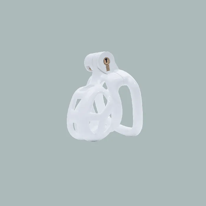 Male Sex Toys CHASTITY CAGE CO White Cobra Chastity Cage Kit 177 To 413 Inches Long