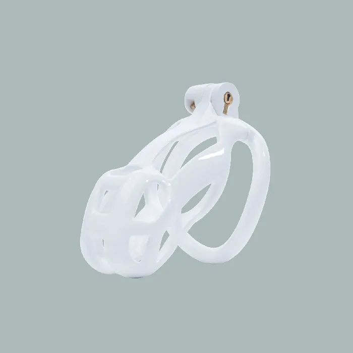 Male Sex Toys CHASTITY CAGE CO White Cobra Chastity Cage Kit 177 To 413 Inches Long