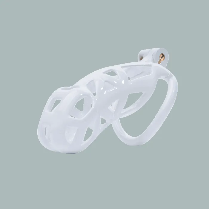 Male Sex Toys CHASTITY CAGE CO White Cobra Chastity Cage Kit 177 To 413 Inches Long