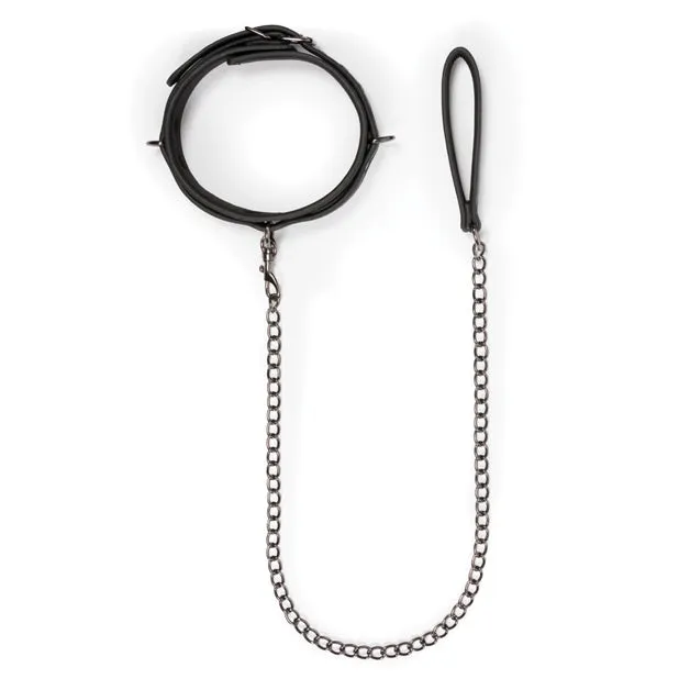Male Sex Toys Faux Leather Collar and Lead Easy Toys