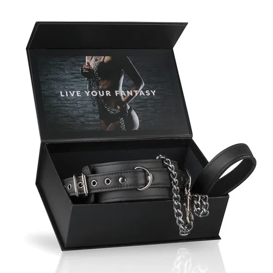 Male Sex Toys Faux Leather Collar and Lead Easy Toys