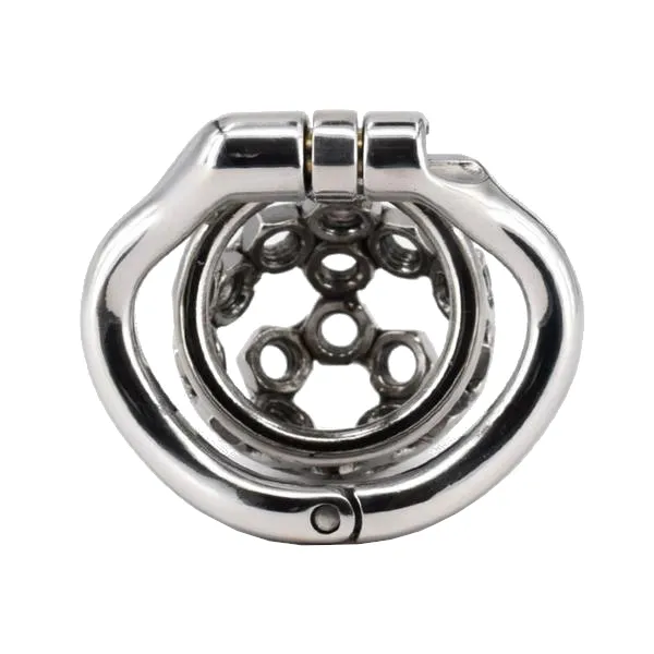 Male Sex Toys Nut Case Metal Chastity Device 201 inches long CHASTITY CAGE CO