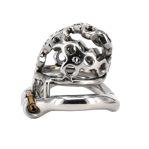 Male Sex Toys Nut Case Metal Chastity Device 201 inches long CHASTITY CAGE CO