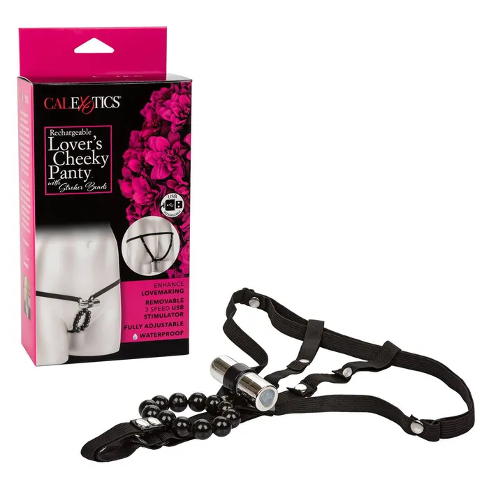 Male Sex Toys SD Variations Calexotics Rechargeable Lovers Cheeky Panty Stroker with Beads