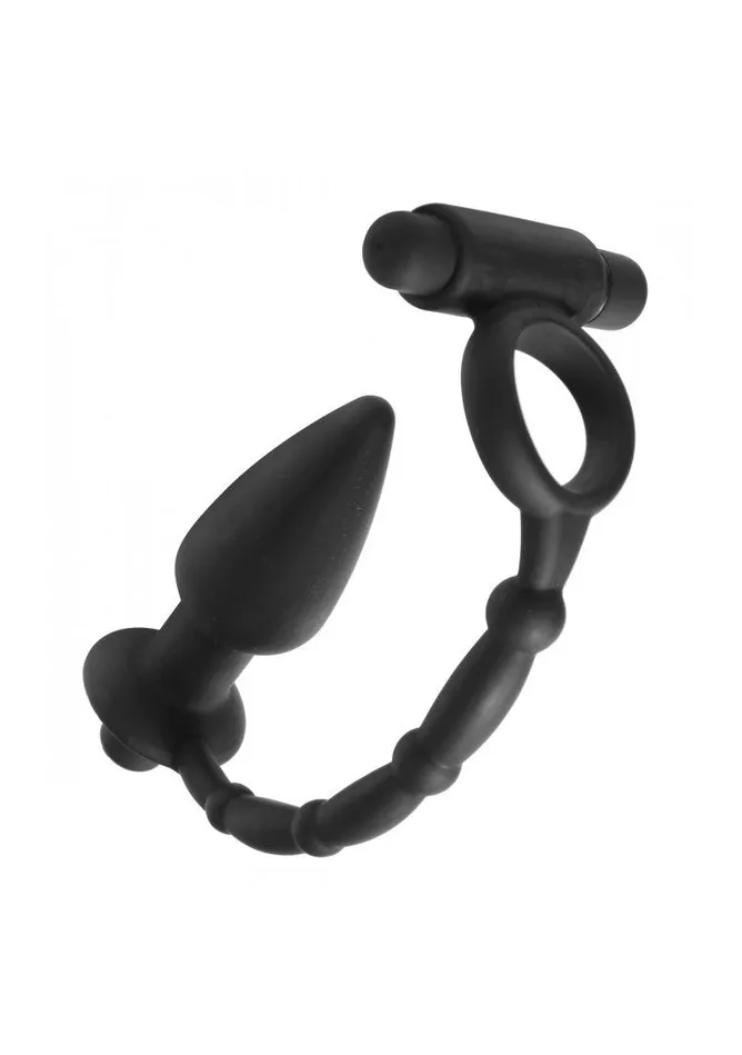 Master Series Viaticus Dual Cock Ring And Butt Plug Vibrator Master Series Male Sex Toys Master Series Viaticus Dual Cock Ring And Butt Plug Vibrator Master Series Male Sex Toys