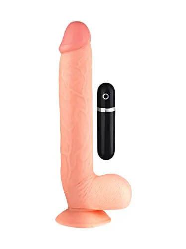 Nasstoys Dildos Nasstoys Maxx Men Vibrating Straight Flesh Dildo 11 Inch